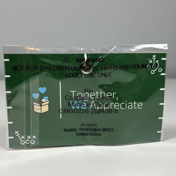 Amazon PIN Driver Appreciation Week 2024 Amazon Football Pin Brand New - Picture 3 of 3